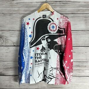 Vintage 90's Storm the Bastille Run Wisconsin Miller Light America Shirt AOP